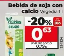 Dia Vegedia - bebida de soja con calcio oferta
