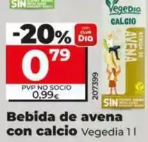 Dia Vegedia - bebida de avena con calcio oferta