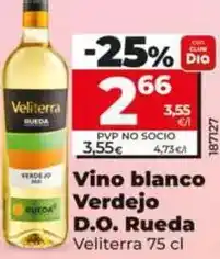 Dia Veliterra - vino blanco verdejo d.o. rueda oferta