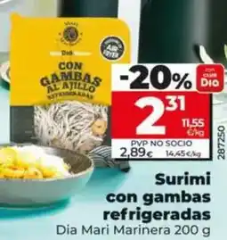 Dia Dia mari marinera - surimi con gambas refrigeradas oferta