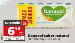 Dia Danone - danacol sabor natural pack-12 x 100 g oferta