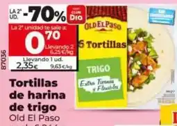 Dia Old el paso - tortillas de harina de trigo pack-6 244 g oferta