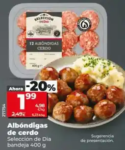 Dia Selección de dia - albóndigas de cerdo bandeja 400 g oferta