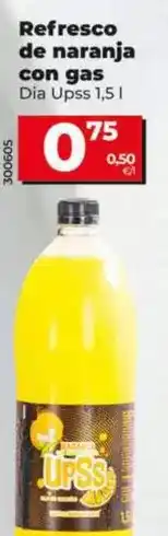 Dia upss - refresco de naranja con gas 1,5 l