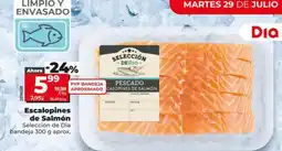 Dia Selección de dia - escalopines de salmón bandeja 300 g aprox oferta