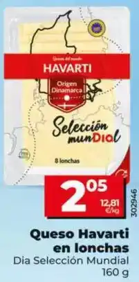Dia Dia seleccion mundial - queso havarti en lonchas oferta