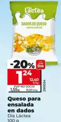 Dia Dia lactea - queso para ensalada en dados oferta