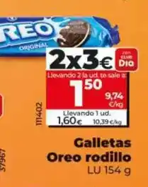 Dia Lu - galletas oreo rodillo oferta