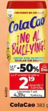 Dia Cola cao - 383 g oferta