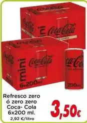 Proxi Coca-cola - refresco zero o zero zero oferta