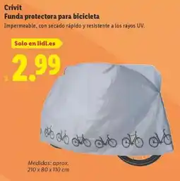 Lidl Crivit - funda protectora para bicicleta oferta