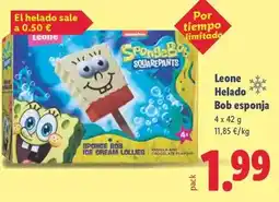 Lidl Leone - helado bob esponja oferta
