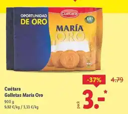 Lidl Cuétara - galletas maría oro oferta