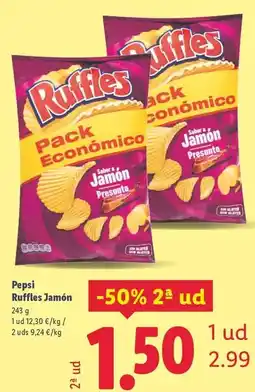 Lidl Ruffles - pepsi jamón oferta