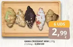 Supermercados MAS Gama croissant mini oferta