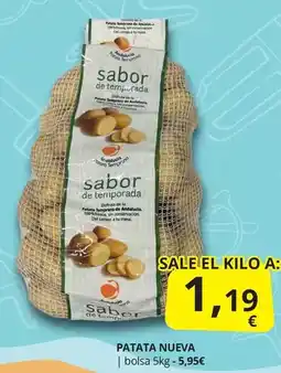 Supermercados MAS Saboralsa - patata nueva oferta