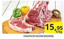 Supermercados MAS Chuleta de vacuno nacional oferta