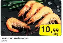 Supermercados MAS Langostino recién cocido oferta