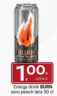 Supermercados Dani Burn - energy drink zero peach oferta
