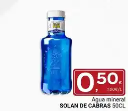 Supermercados Dani Solán de cabras - agua mineral oferta