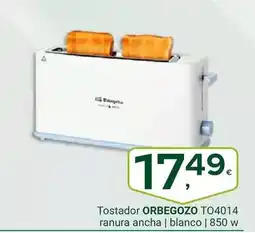 Supermercados Dani Orbegozo - tostador to4014 ranura ancha oferta