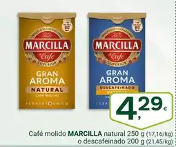 Marcilla - café molido natural o descafeinado