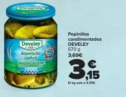 Carrefour Develey - pepinillos condimentados oferta