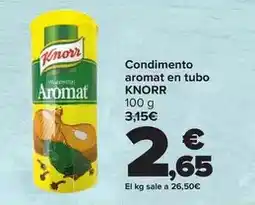 Carrefour Knorr - condimento aromat en tubo oferta