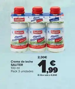 Carrefour Saliter - crema de leche oferta