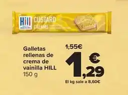 Carrefour Hill - galletas rellenas de crema de vainilla oferta
