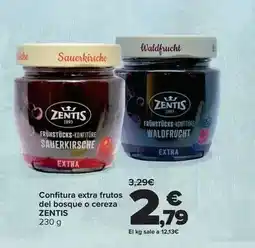 Carrefour Zentis - confitura extra frutos del bosque o cereza oferta