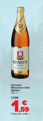 Carrefour Spaten - cerveza munchner hell oferta