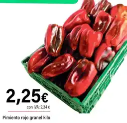 Cash Ifa Pimiento rojo granel oferta