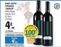 E.Leclerc Vino tinto crianza oferta