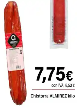 Cash Ifa ALMIREZ Chistorra oferta