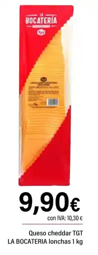 Cash Ifa LA BOCATERIA Queso cheddar TGT lonchas oferta