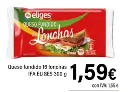Cash Ifa IFA ELIGES Queso fundido 16 lonchas oferta