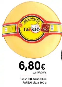 Cash Ifa FARELO Queso D.O Arzúa-Ulloa pieza oferta
