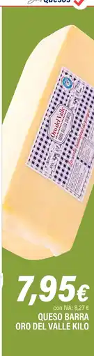 Cash Ifa Queso barra oro del valle oferta