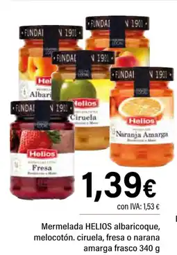 Cash Ifa HELIOS Mermelada albaricoque, melocotón. ciruela, fresa o narana amarga frasco oferta