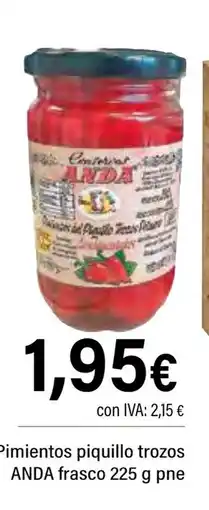Cash Ifa ANDA Pimientos piquillo trozos frasco oferta