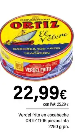 Cash Ifa ORTIZ Verdel frito en escabeche 11-15 piezas oferta