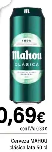 Cash Ifa MAHOU Cerveza clásica oferta