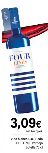 Cash Ifa FOUR LINES Vino blanco D.O.Rueda verdejo oferta
