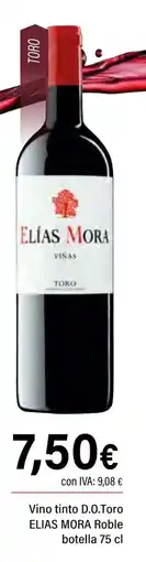 Cash Ifa ELIAS MORA Vino tinto D.O.Toro Roble oferta