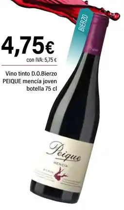 Cash Ifa PEIQUE Vino tinto D.O.Bierzo mencía joven oferta