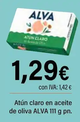 Cash Ifa ALVA Atún claro en aceite de oliva oferta