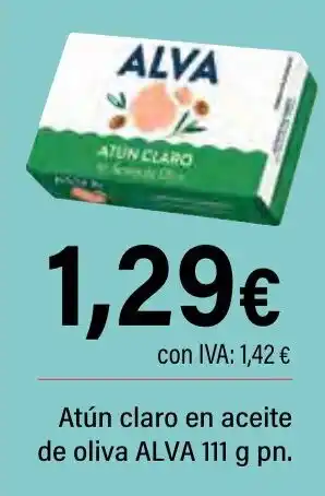 Cash Ifa ALVA Atún claro en aceite de oliva oferta