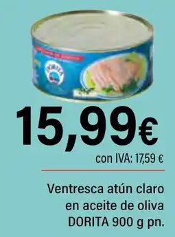 Cash Ifa DORITA Ventresca atún claro en aceite de oliva oferta