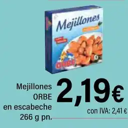 Cash Ifa ORBE Mejillones en escabeche oferta